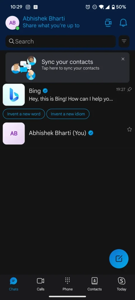 skype-best-messaging-apps-for-Android